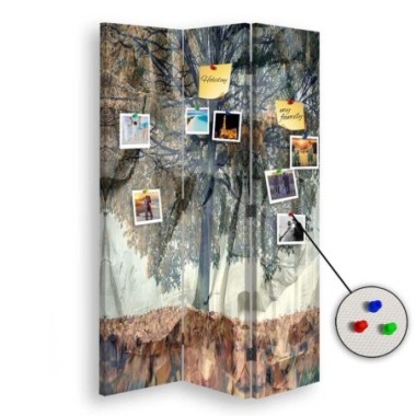 Paravento Lavagna di Sughero, Albero misterioso -...