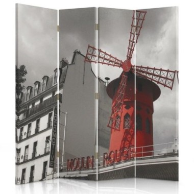 Paravento bilaterale, Moulin Rouge - 145x170