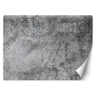 Carta Da Parati, Ornamento in calcestruzzo grigio -...