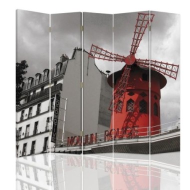 Paravento bilaterale, Moulin Rouge - 180x170