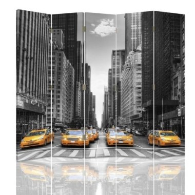 Paravento bilaterale, Taxi di New York - 180x170