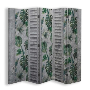 Paravento bilaterale, Modello Monstera - 180x170