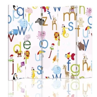 Paravento bilaterale, Lettere - 180x170