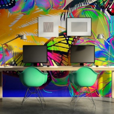 Fotomurale - Butterflies in the stomach - 200x154