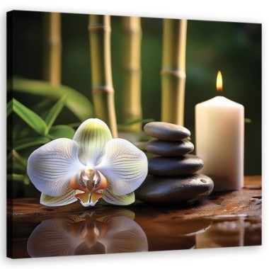 Quadro su tela, Composizione zen - 30x30