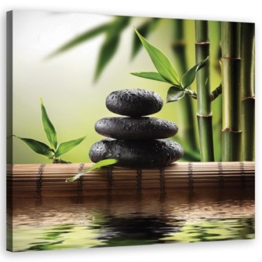 Quadro su tela, Pietre Zen - 40x40