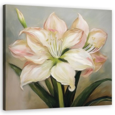 Quadro su tela, Fiore di iris - 50x50