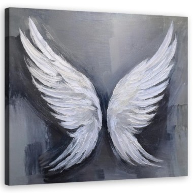 Quadro su tela, Ali d'angelo vintage retrÃ² - 60x60