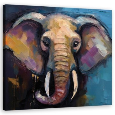Quadro su tela, Animali elefante Africa - 40x40