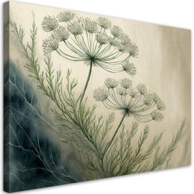 Quadro su tela, Botaniche astratte - 90x60