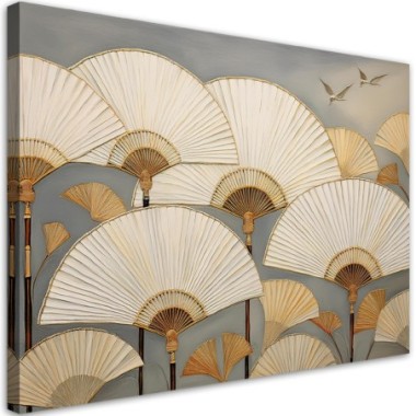 Quadro su tela, Ventaglio giapponese - 120x80