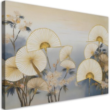 Quadro su tela, Ventaglio giapponese Astratto - 90x60