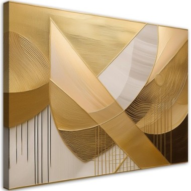 Quadro su tela, Forme geometriche 3D - 90x60