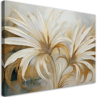 Quadro su tela, Foglie tropicali Botanica - 120x80