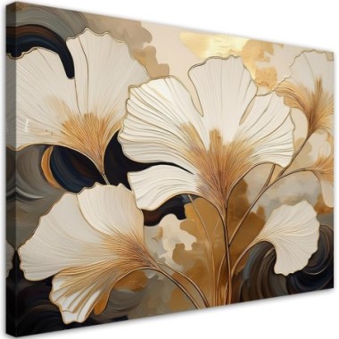 Quadro su tela, Foglie Natura Botanica - 90x60