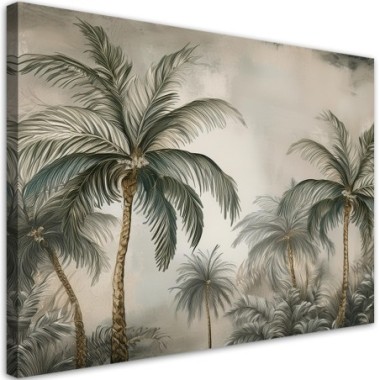 Quadro su tela, Palme della foresta pluviale...