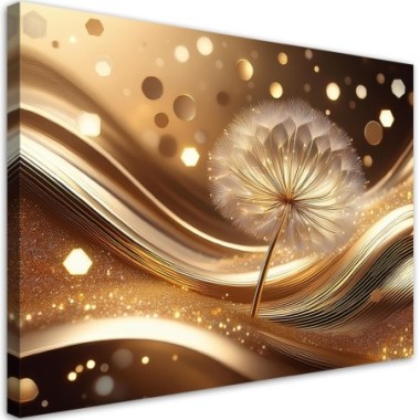 Quadro su tela, Fiori Glamour Dandelion - 100x70
