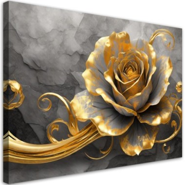 Quadro su tela, Musica Oro rosa - 120x80