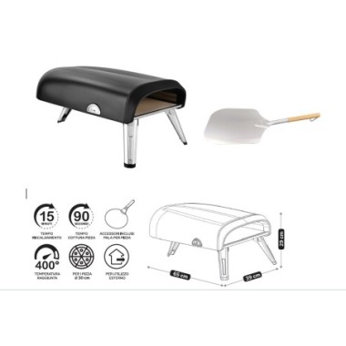 FORNO A GAS PER PIZZA DONNA ROSA