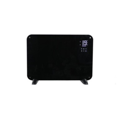 LEO PANNELLO IN VETRO NERO RISCALDANTE, 500-1000 W