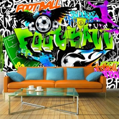 Fotomurale - Football Graffiti - 300x210