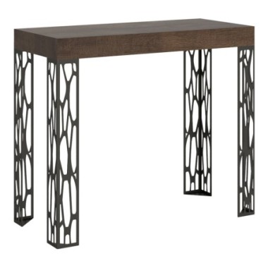 Consolle allungabile 90x40/300 cm Ghibli Noce telaio...