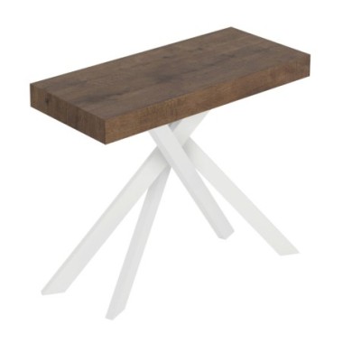 Consolle allungabile 90x40/196 cm Saki Small noce...