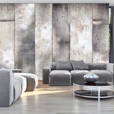 Fotomurale adesivo - Strisce grigie - 196x140