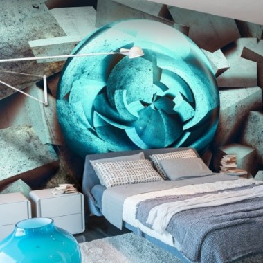 Fotomurale - Blue glow - 200x140