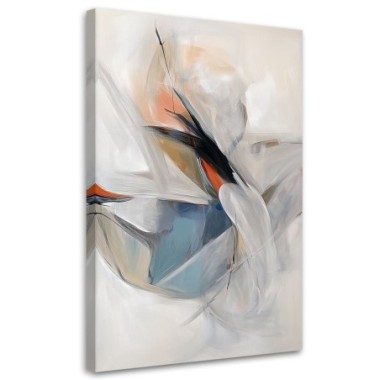 Quadro su tela, Acquerello astratto minimalista -...