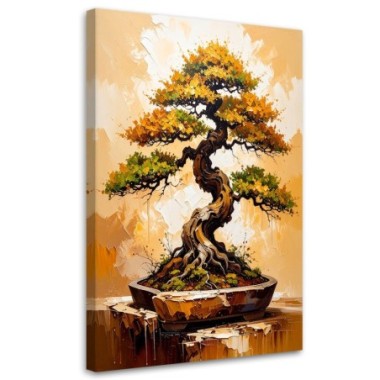 Quadro su tela, Alberello bonsai - 40x60