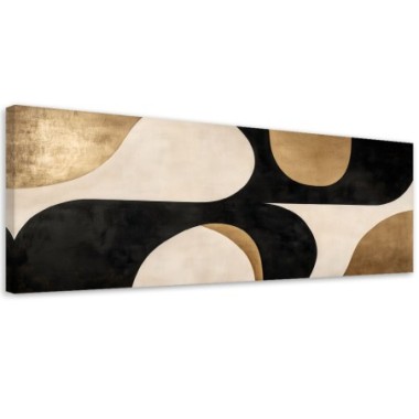 Quadro su tela, Archi Astratto Acquerello Beige -...