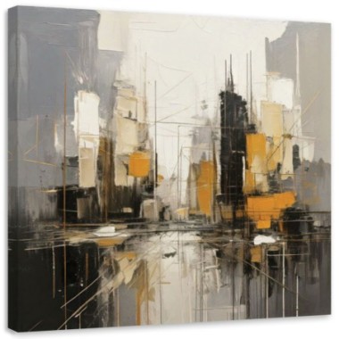 Quadro su tela, Architettura astratta della città  -...