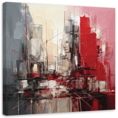 Quadro su tela, Architettura astratta della città  -...