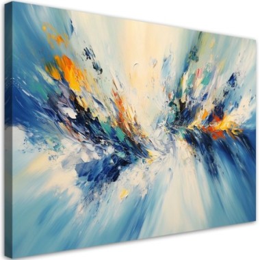 Quadro su tela, Arte astratta Composizione a olio -...