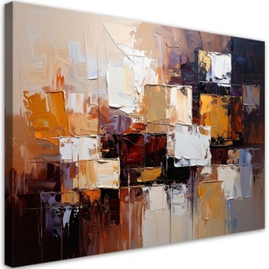 Quadro su tela, Astrattismo marrone - 100x70