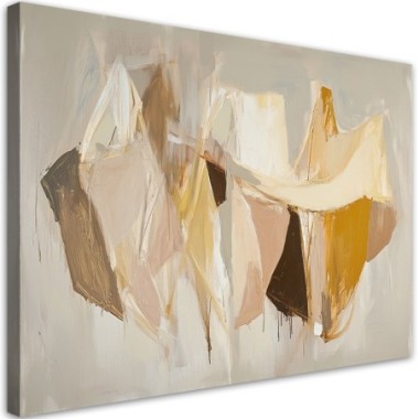 Quadro su tela, Astrattismo moderno beige - 60x40