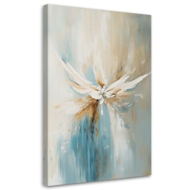 Quadro su tela, Astratto Beige Turchese - 40x60