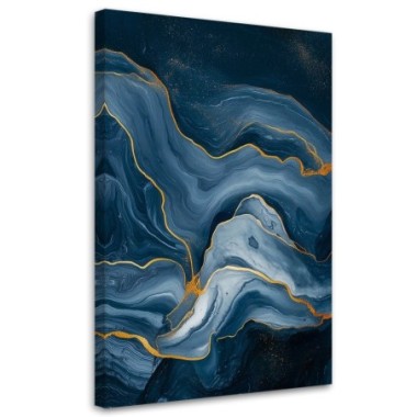 Quadro su tela, Astratto marino Pietra Glamour - 80x120
