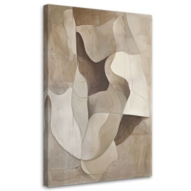 Quadro su tela, Astratto minimalista Forme - 80x120