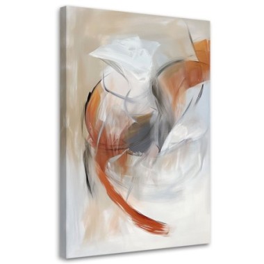 Quadro su tela, Astratto moderno Pastello Beige - 40x60