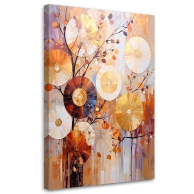 Quadro su tela, Astrazione moderna Ruote - 80x120