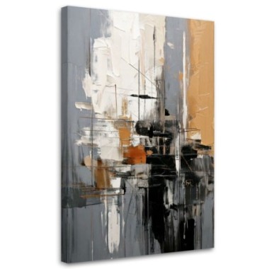 Quadro su tela, Astrazione moderna Tricromatica...