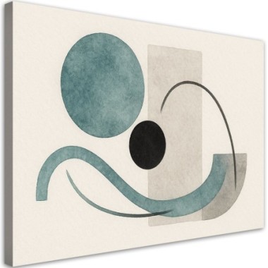 Quadro su tela, Cerchi astratti Forme - 60x40