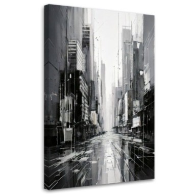Quadro su tela, Città  Strada Moderno Astrazione...
