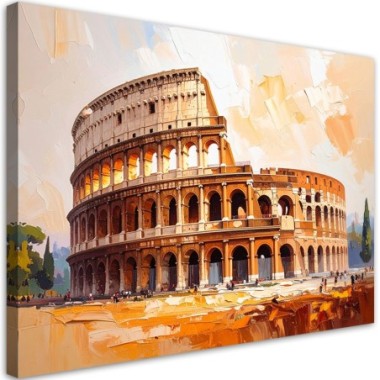 Quadro su tela, Colosseo romano Architettura - 90x60