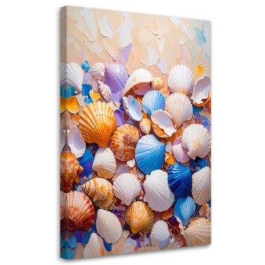 Quadro su tela, Conchiglie marine - 40x60