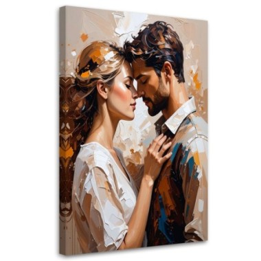 Quadro su tela, Coppia innamorata Amore - 60x90