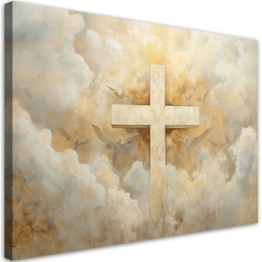 Quadro su tela, Croce Religiosa - 90x60