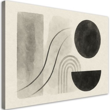 Quadro su tela, Geometria Astrattismo Acquerello...